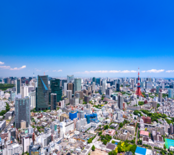 街並み　航空写真　写真